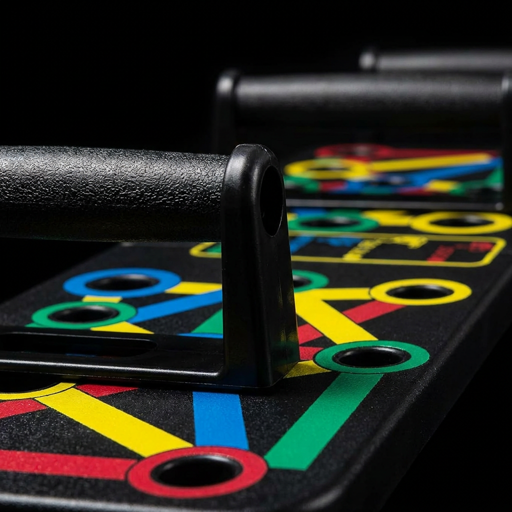 Close-up of premium push-up board build quality